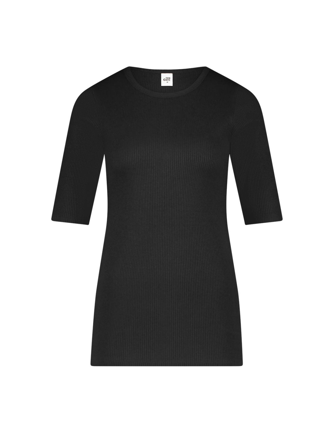 ten cate Ten Cate Dames Thermo Rib T-Shirt Zwart
