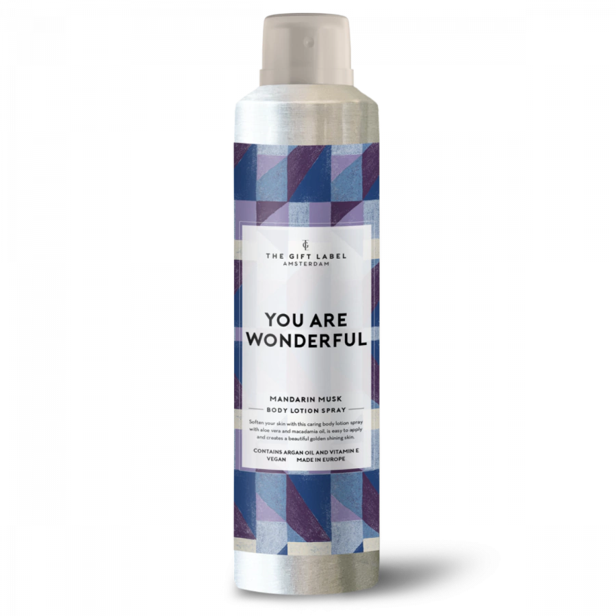 The Gift Label Body Lotion Spray 200ml - You Are Wonderful FW24