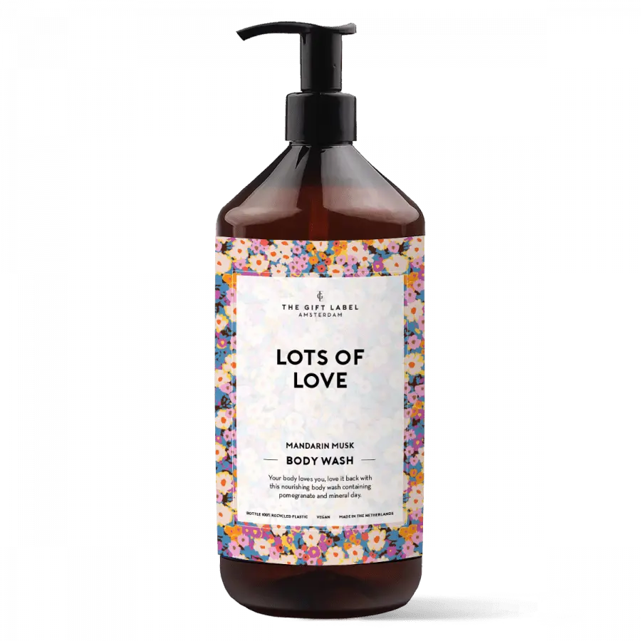 The Gift Label Body Wash 1000ml V2 - Lots Of Love SS25