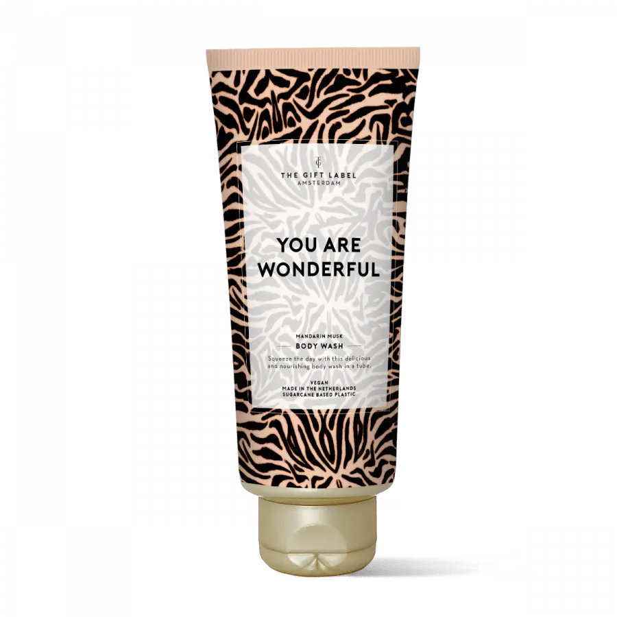 The Gift Label Body Wash Tube 200ml V2 - You Are Wonderful