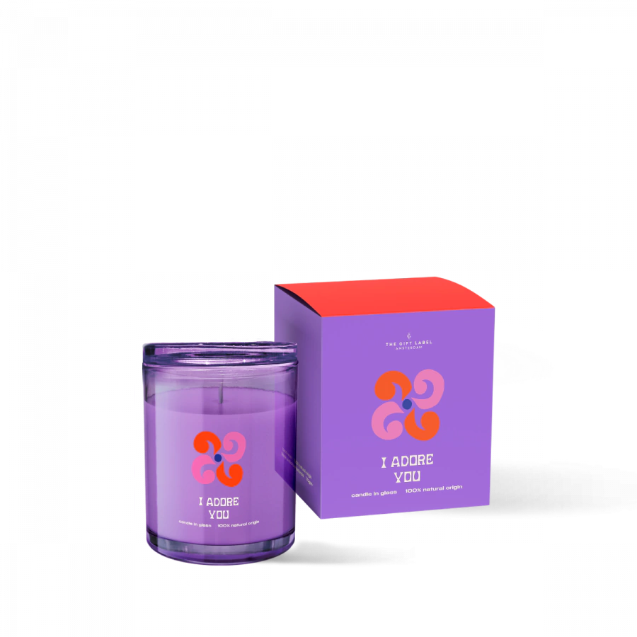 The Gift Label Candle 200gr - i Adore you - Naturals SS25