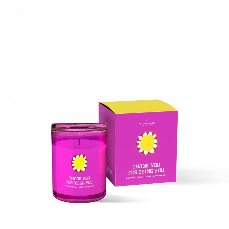 The Gift Label Candle 200gr - Thank You For Being You - Naturals SS25