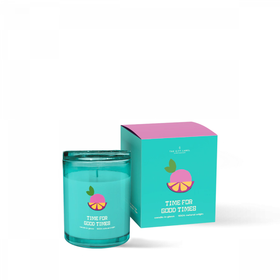 The Gift Label Candle 200gr - Time For Good Times - Naturals SS25