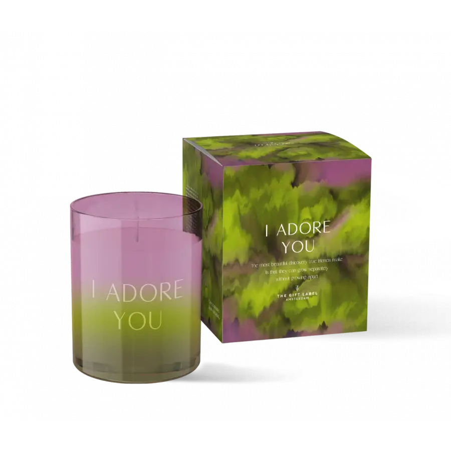The Gift Label Candle Big 310gr - HIW - I Adore You FW24