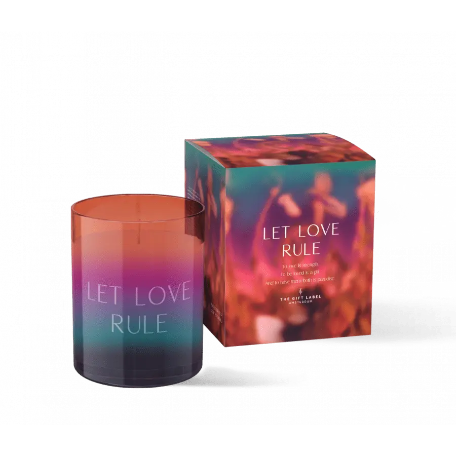 The Gift Label Candle Big 310gr - HIW - Let Love Rule FW24