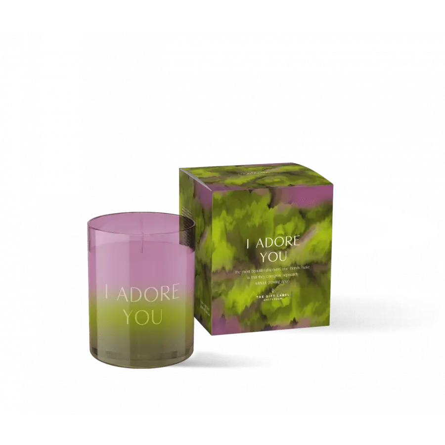 The Gift Label Candle Small 125gr - HIW - I Adore You FW24