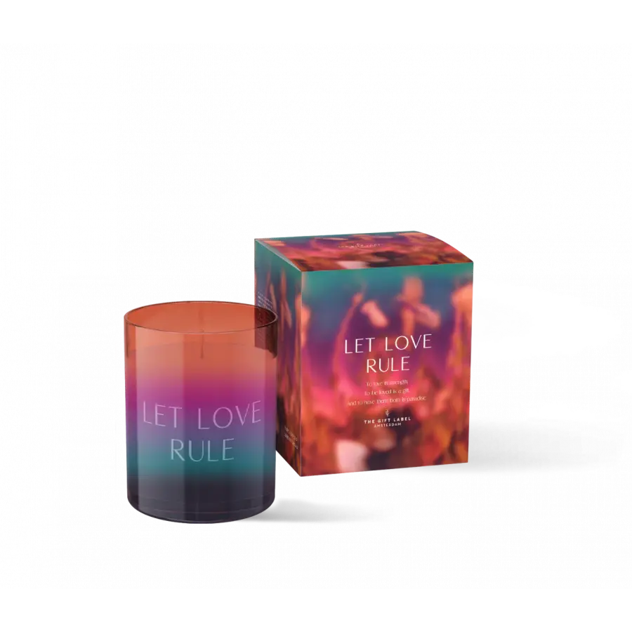 The Gift Label Candle Small 125gr - HIW - Let Love Rule FW24