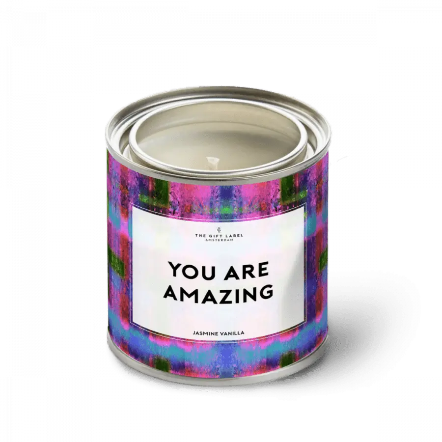 The Gift Label Candletin310gr - You Are Amazing FW24 - Jasmine Vanilla