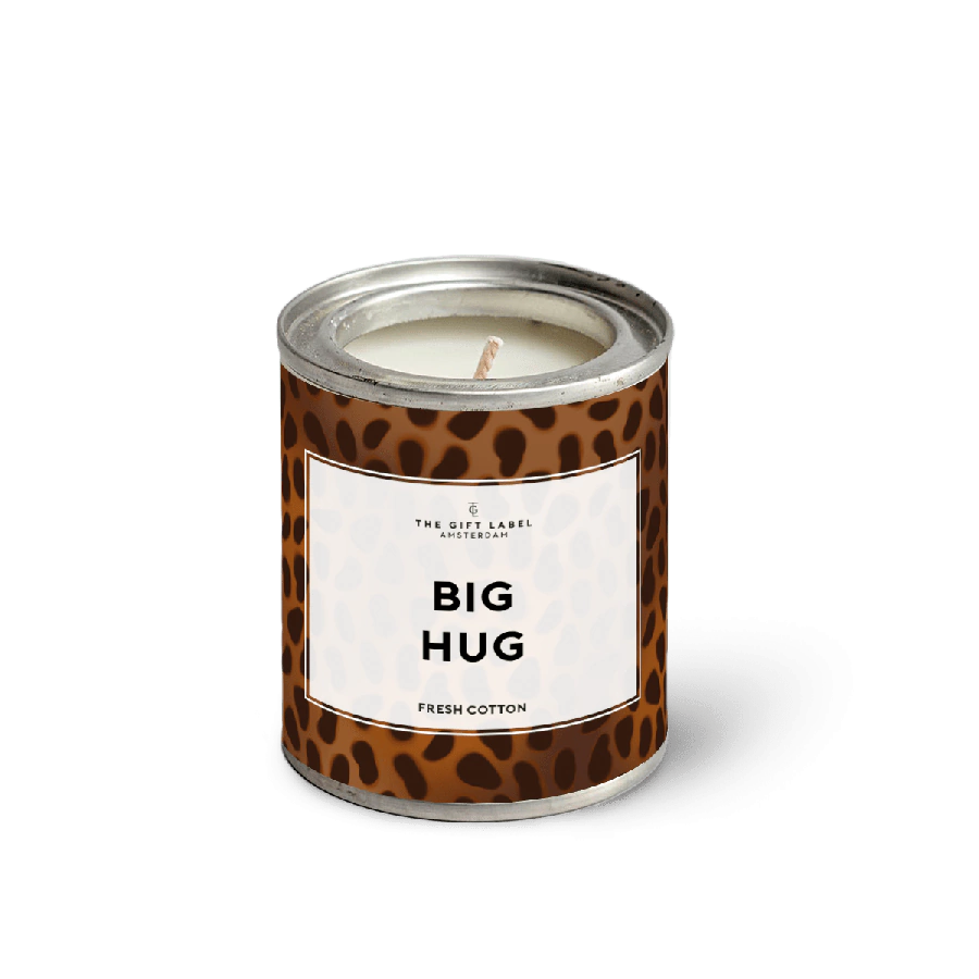 The Gift Label Candletin90gr - Big Hug II - Fresh Cotton