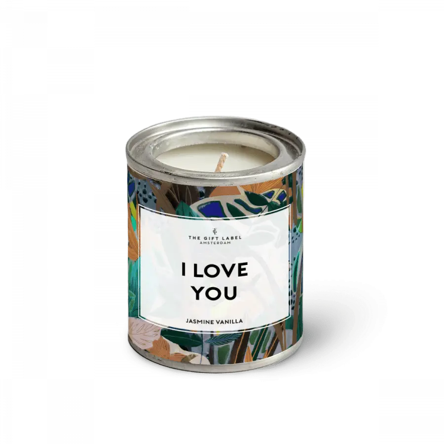 The Gift Label Candletin90gr - I Love You FW24 - Jasmine Vanilla