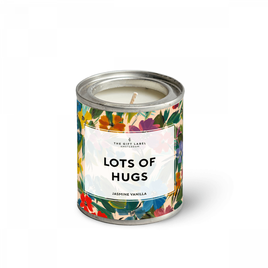 The Gift Label Candletin90gr - Lots Of Hugs FW24 - Jasmine Vanilla