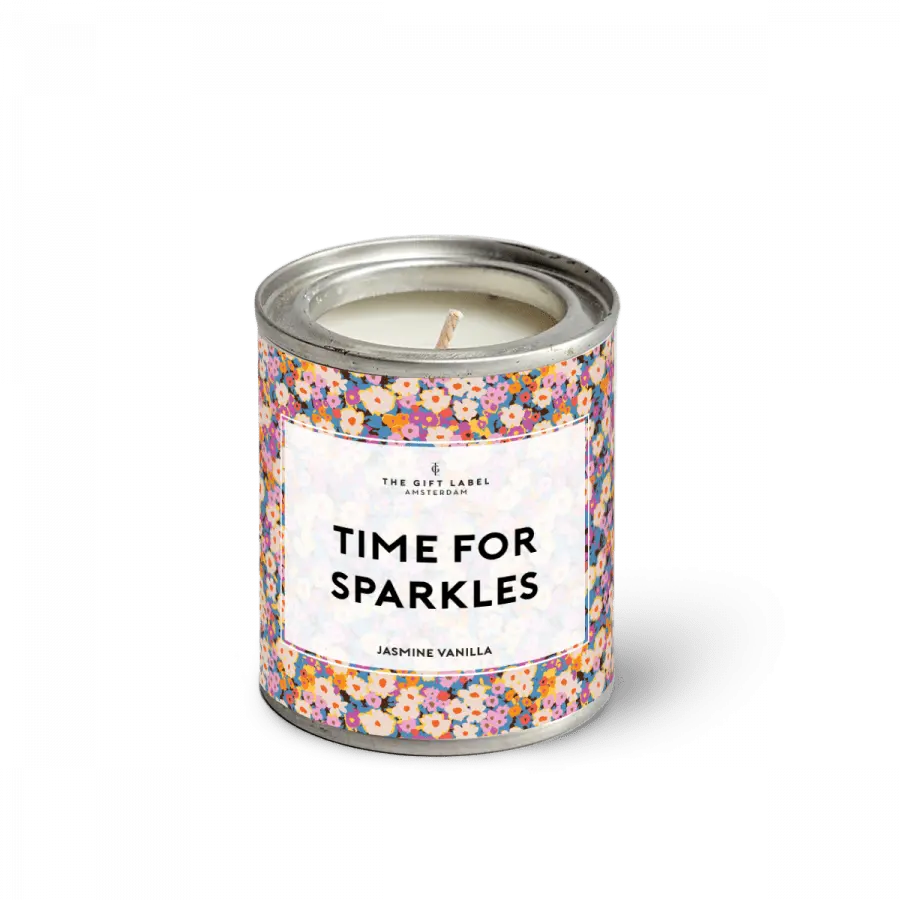 The Gift Label Candletin90gr -Time For Sparkles SS25 - Jasmine Vanilla