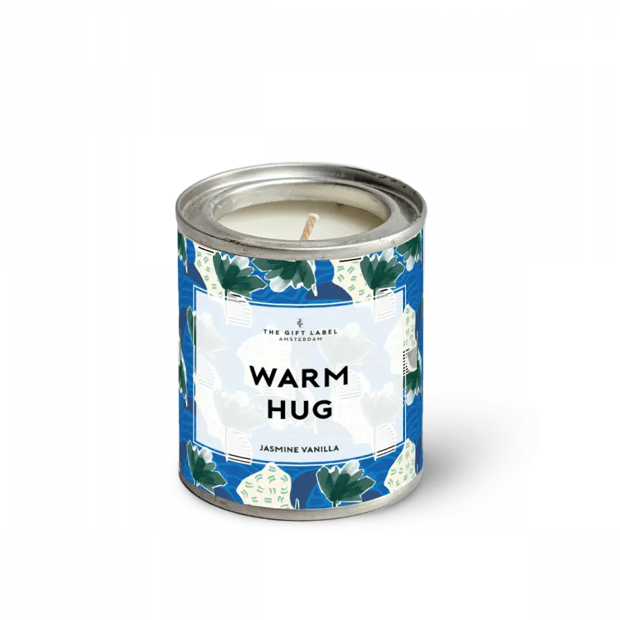 The Gift Label Candletin90gr - Warm Hug SS25 - Jasmine Vanilla