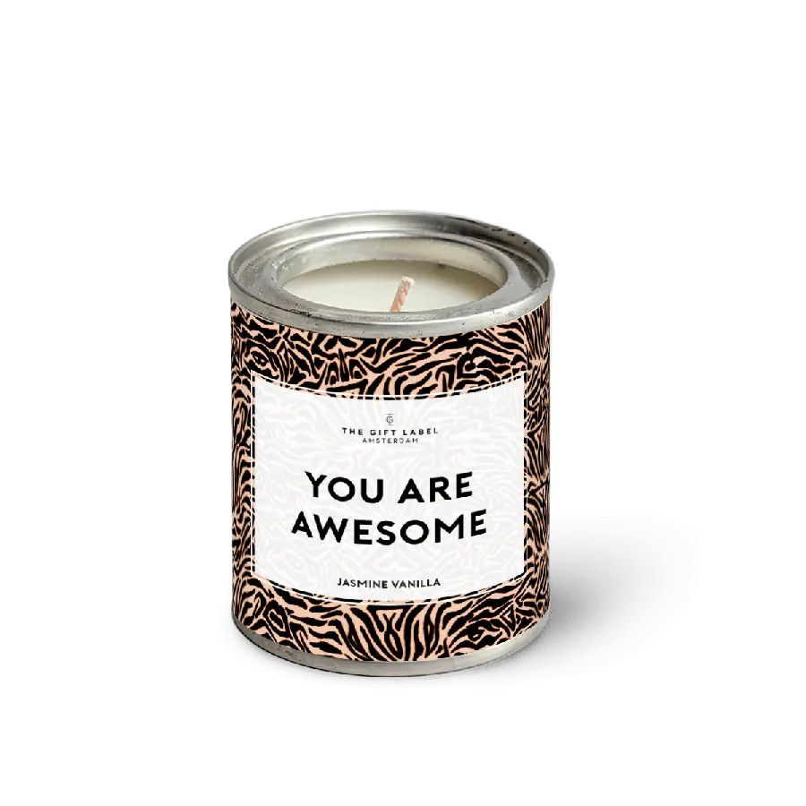The Gift Label Candletin90gr - You Are Awesome II - Jasmine Vanilla