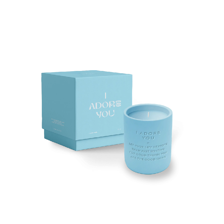 The Gift Label Cemented Candle 170gr - STUDIO - I Adore You