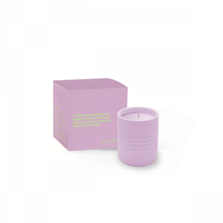 The Gift Label Cemented Candle 170gr - STUDIO - There Is No Need To Rush W