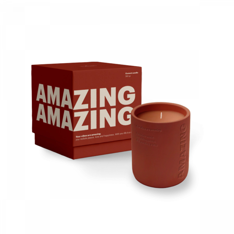 The Gift Label Cemented Candle 360gr - STUDIO - AMAZING
