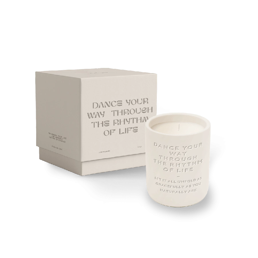 The Gift Label Cemented Candle 360gr - STUDIO - Dance Your Way
