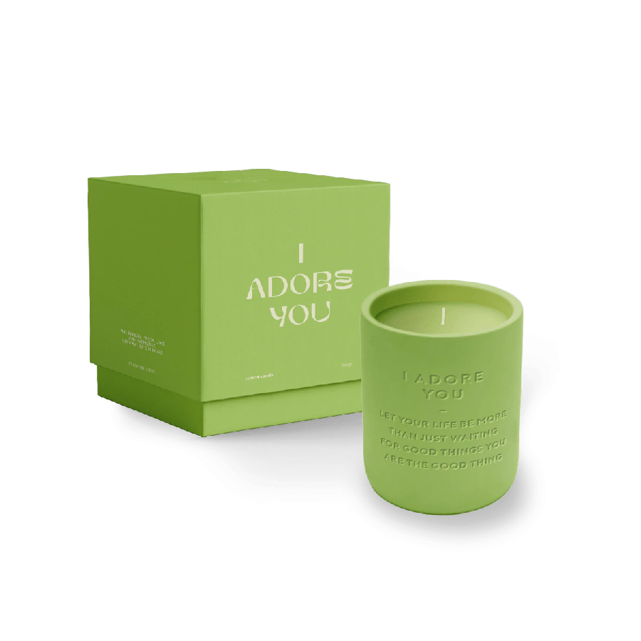 The Gift Label Cemented Candle 360gr - STUDIO - I Adore You