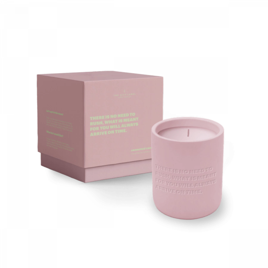 The Gift Label Cemented Candle 360gr - STUDIO - There Is No Need To Rush W