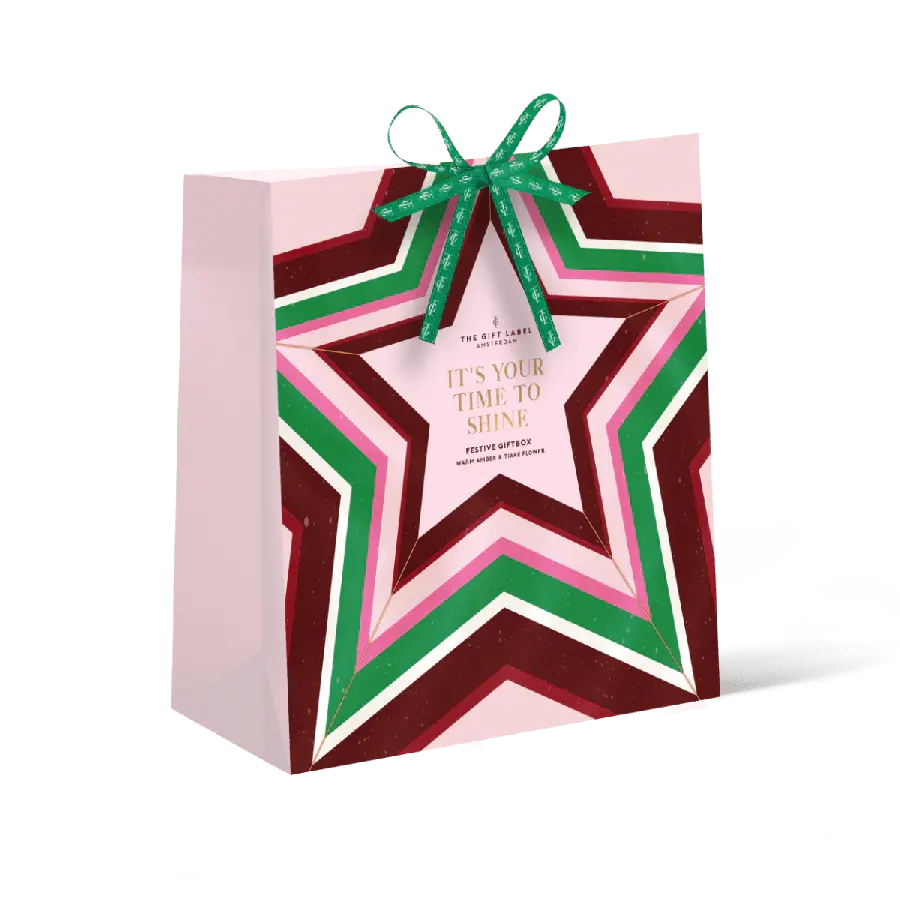 The Gift Label Christmas gift box envelop - It's your time to shine