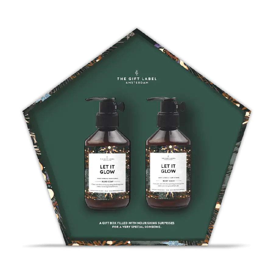 The Gift Label Christmas pentagonal gift box - Let it glow
