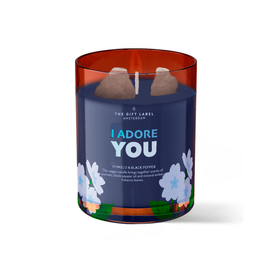 The Gift Label Crystal Candle 175gr - I Adore You FW24