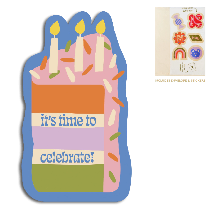 The Gift Label Cut-Out Cards - Cake - It's Time To Celebrate