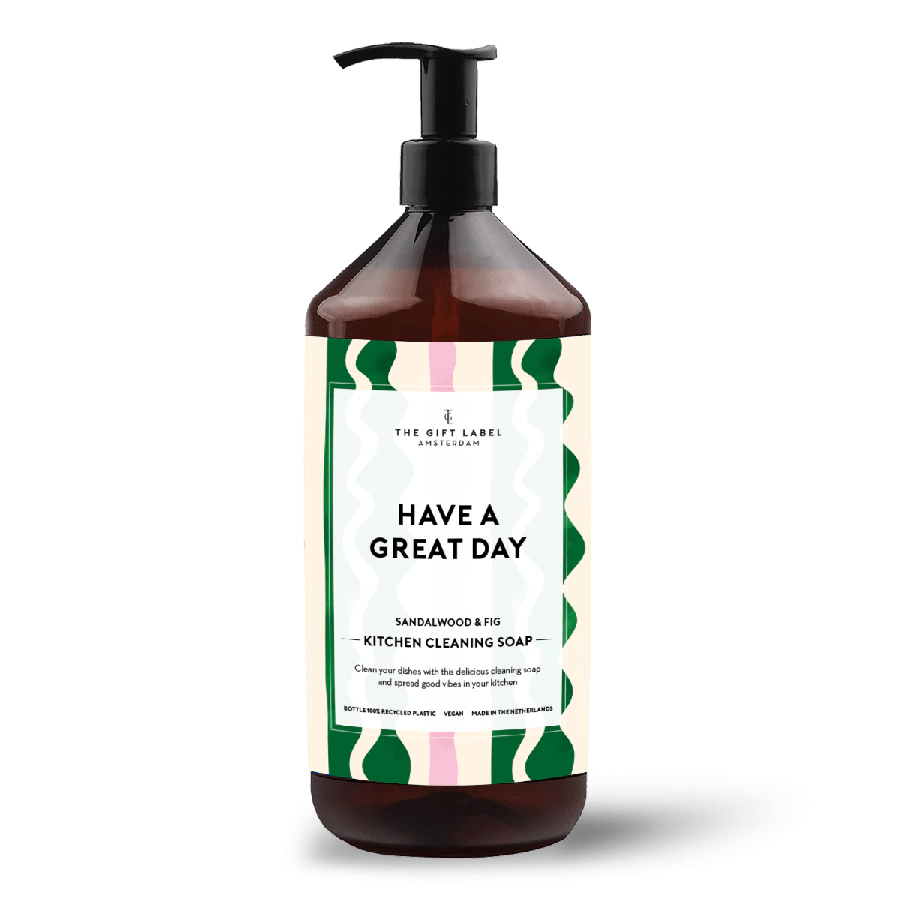 The Gift Label Kitchen cleaning soap - Have a great day