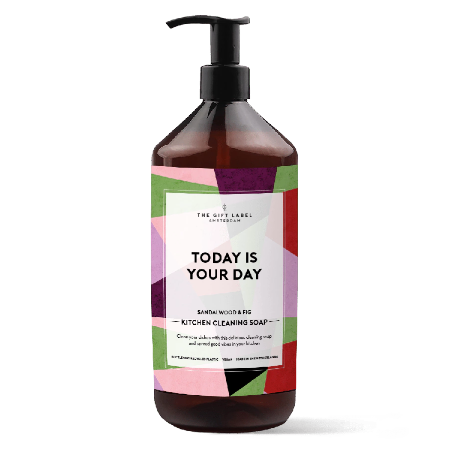 The Gift Label Kitchen cleaning soap - Today is your day