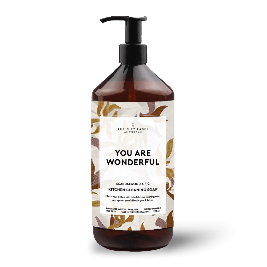 The Gift Label Kitchen cleaning soap - You are wonderful