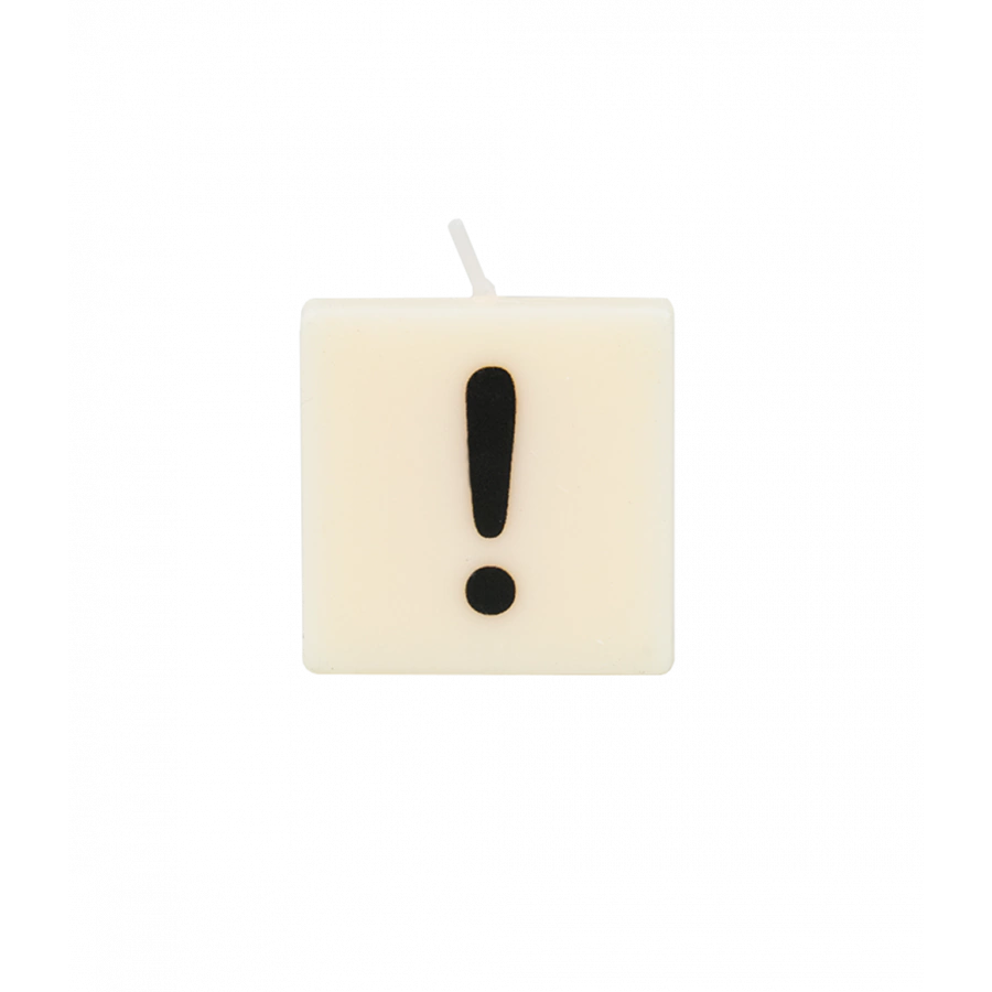 The Gift Label Letter and numbers candle - exclamation mark