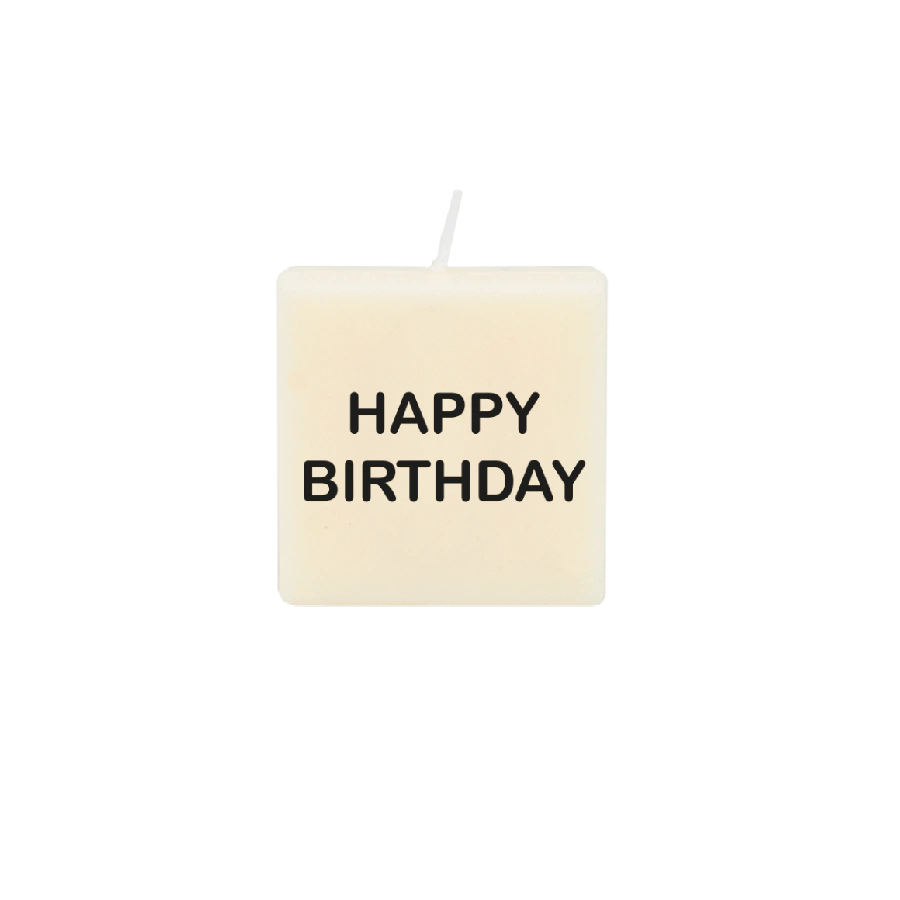 The Gift Label Letter and numbers candle - Happy birthday