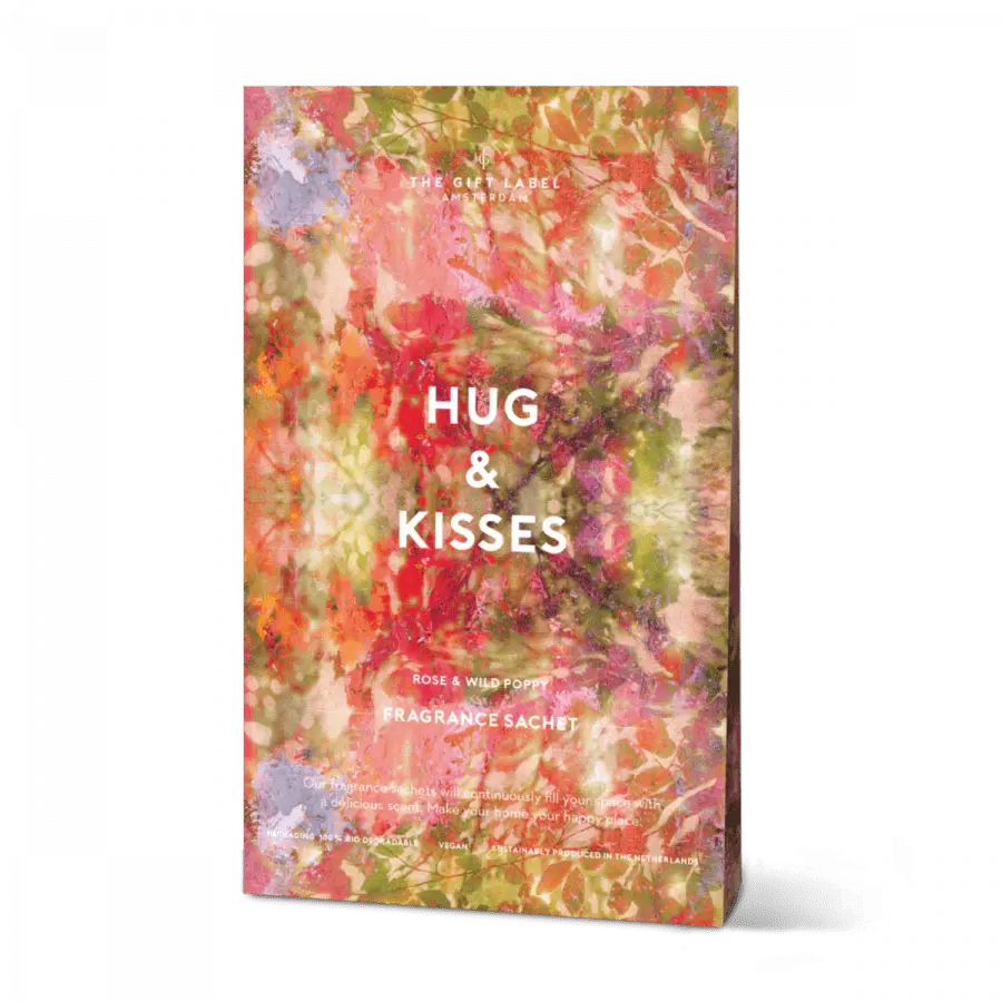 The Gift Label Scented Satchet - Hugs & Kisses - Rose & Wild Poppy