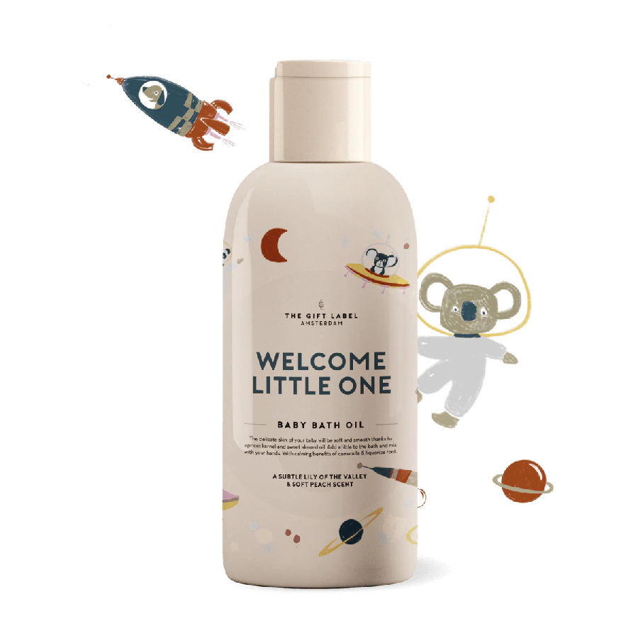 The Gift Label Baby bath oil - Welcome little one