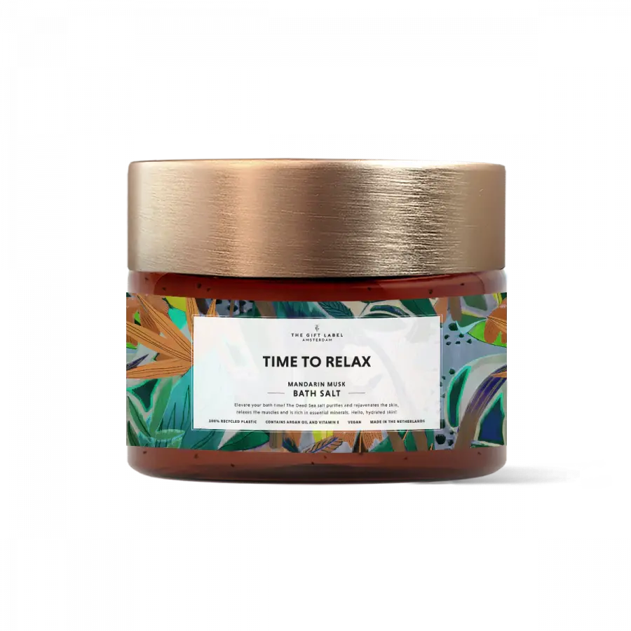 The Gift Label Bath Salt 300gr - Time To Relax FW24