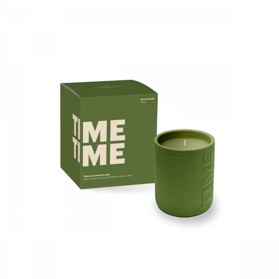 The Gift Label Cemented Candle 170gr - STUDIO - TIME