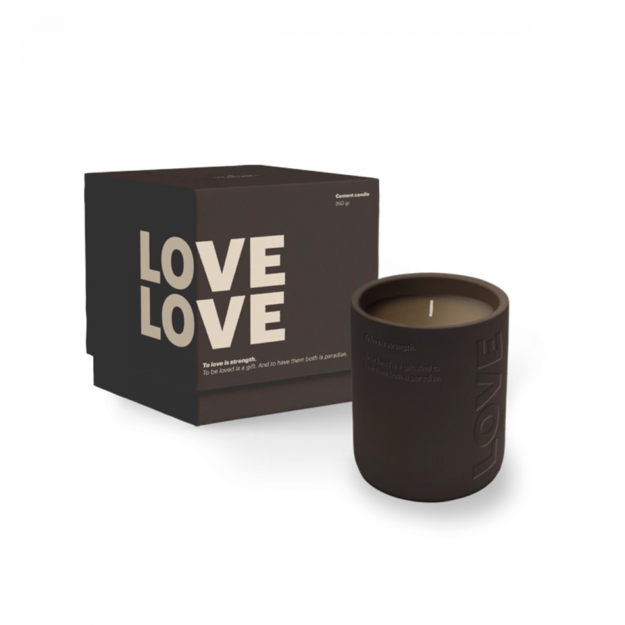 The Gift Label Cemented Candle 360gr - STUDIO - LOVE