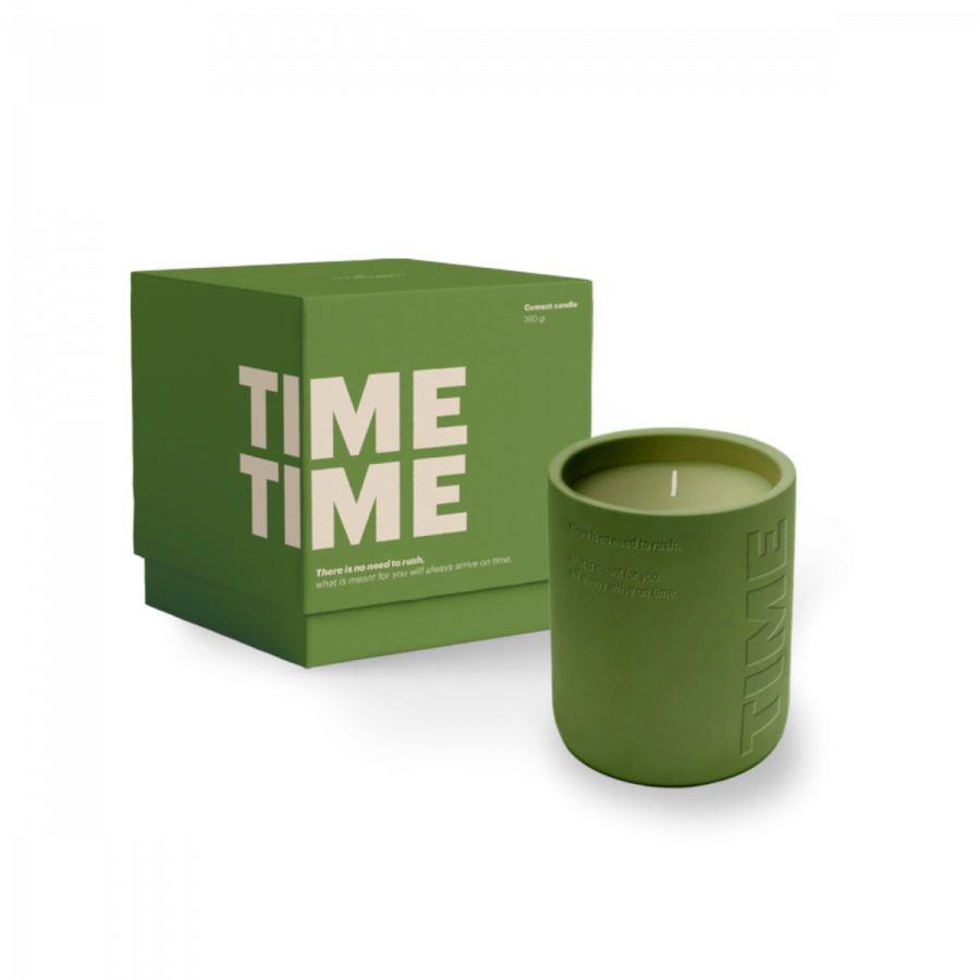 The Gift Label Cemented Candle 360gr - STUDIO - TIME