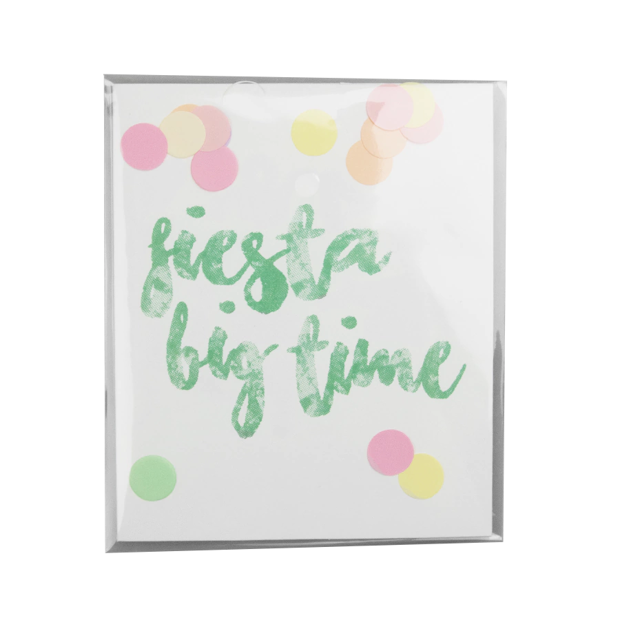 The Gift Label Confetti card - Fiesta