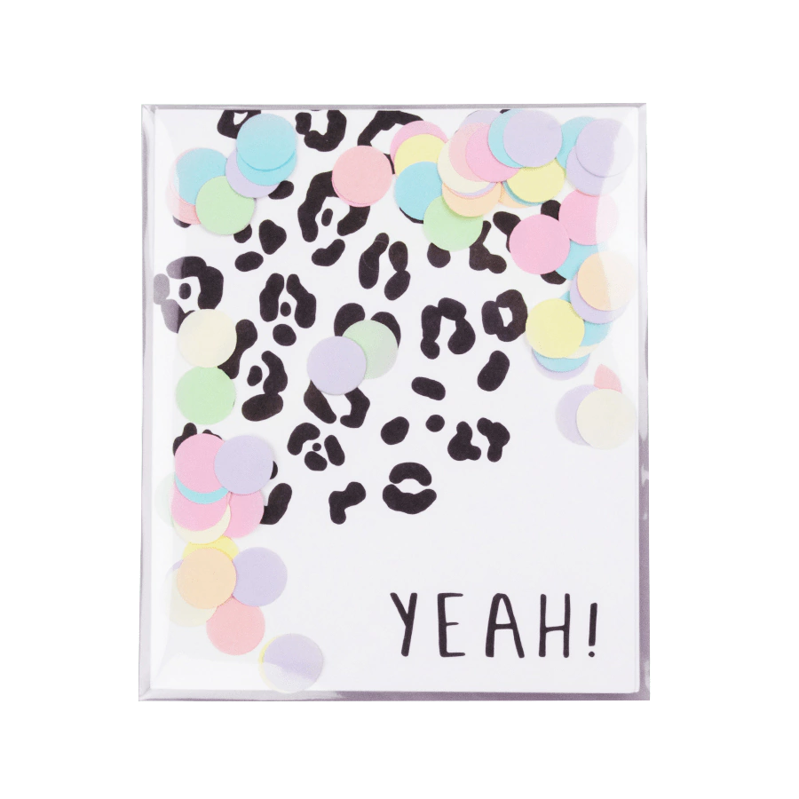 The Gift Label Confetti card - Yeah