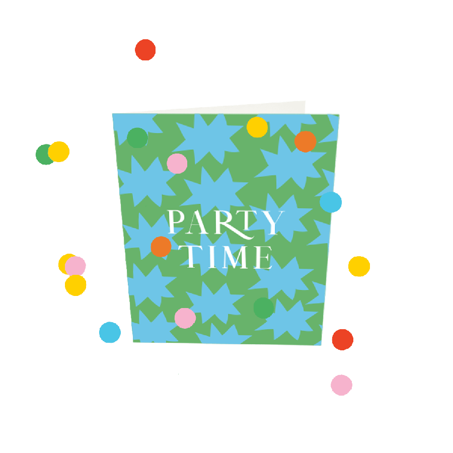 The Gift Label Confetti Cards - Party Time V3