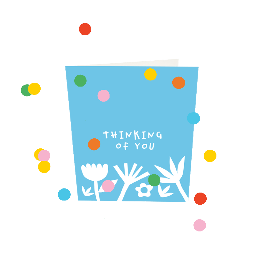 The Gift Label Confetti Cards - Thinking Of You V3