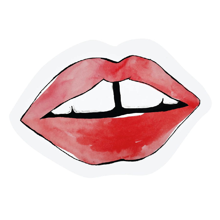 The Gift Label Cut-out card - Kiss