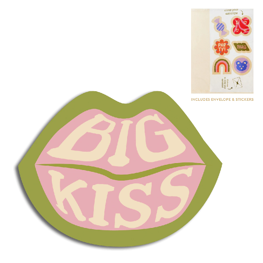 The Gift Label Cut-out card - Lips