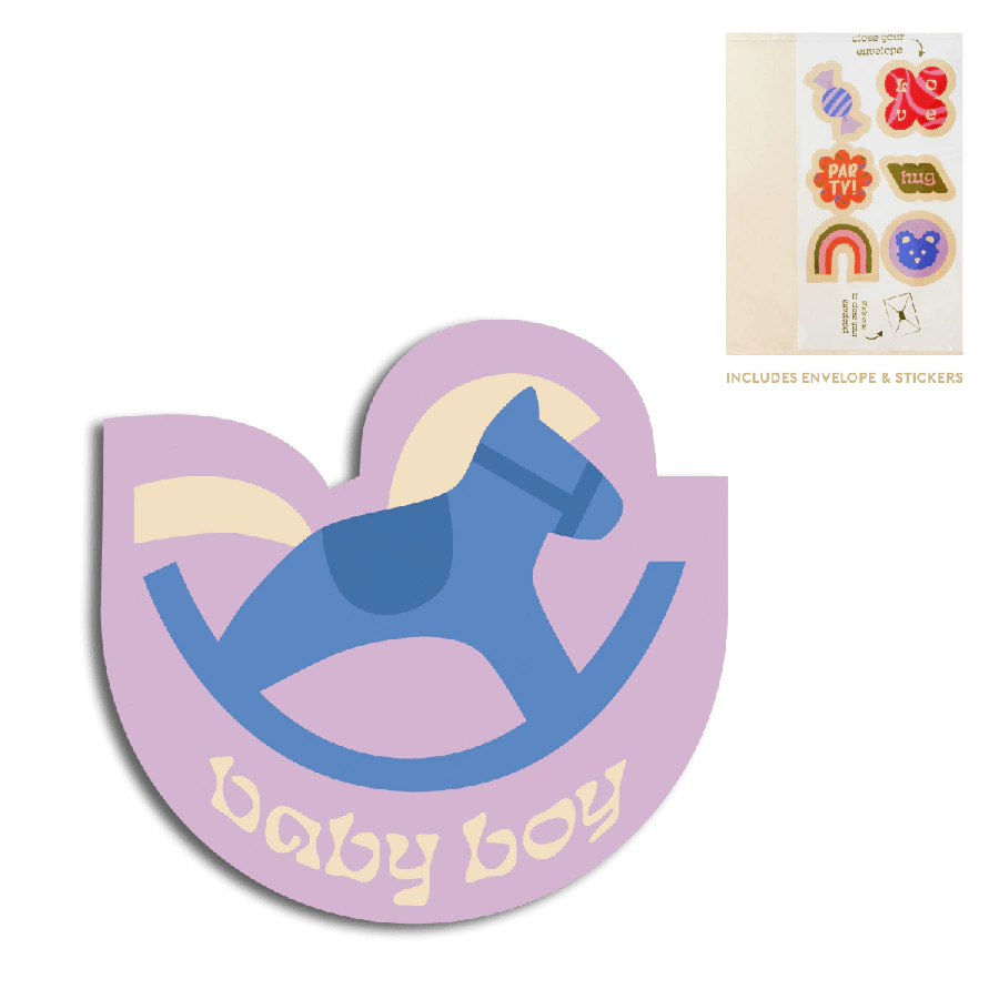 The Gift Label Cut-out cards - Baby Boy