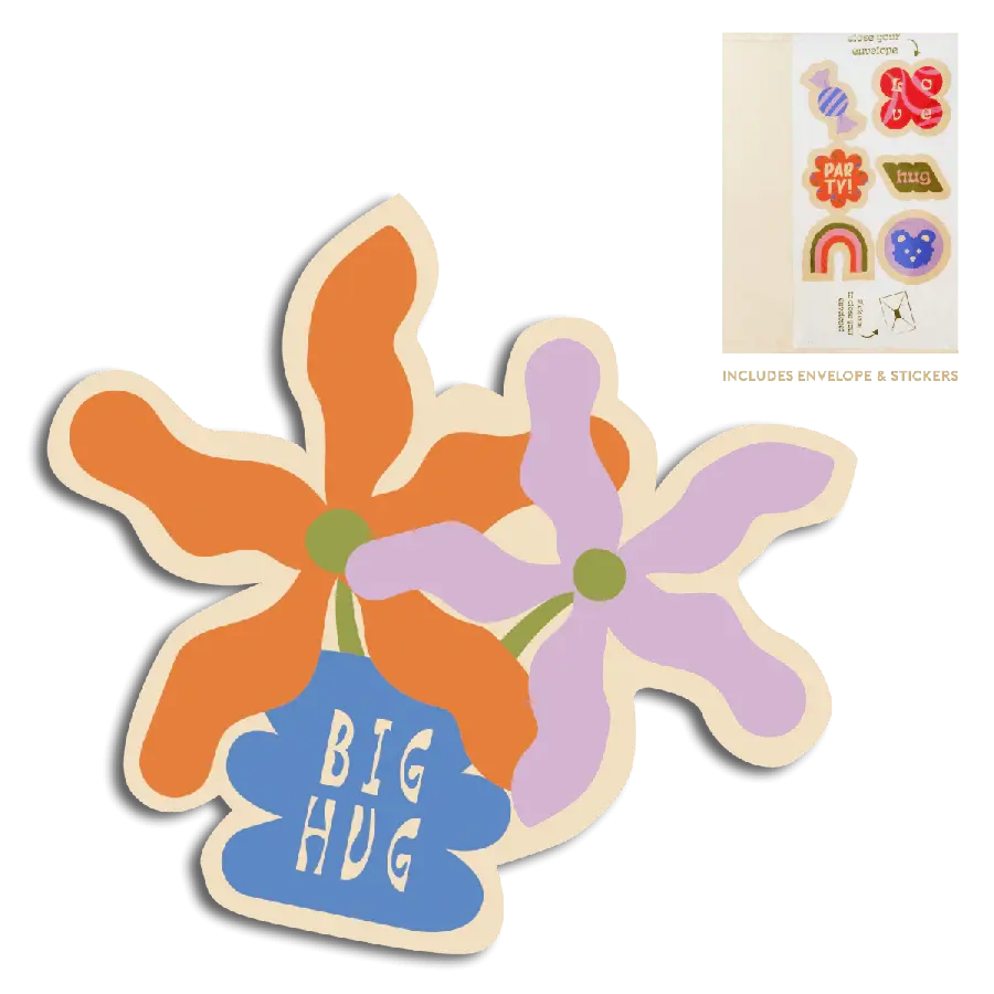 The Gift Label Cut-out cards - Big hug