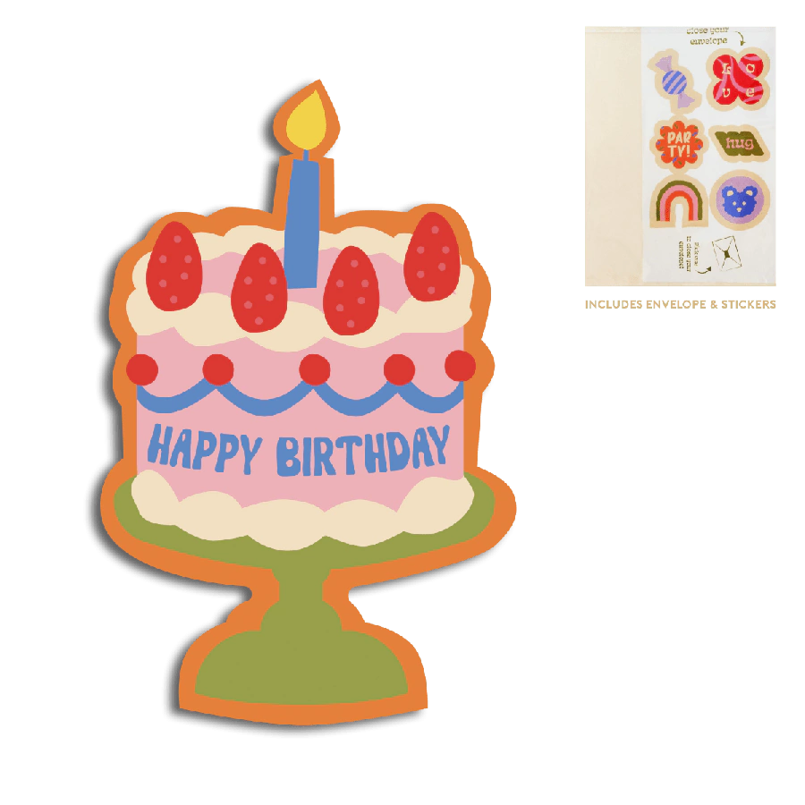 The Gift Label Cut-out cards - Happy birthday