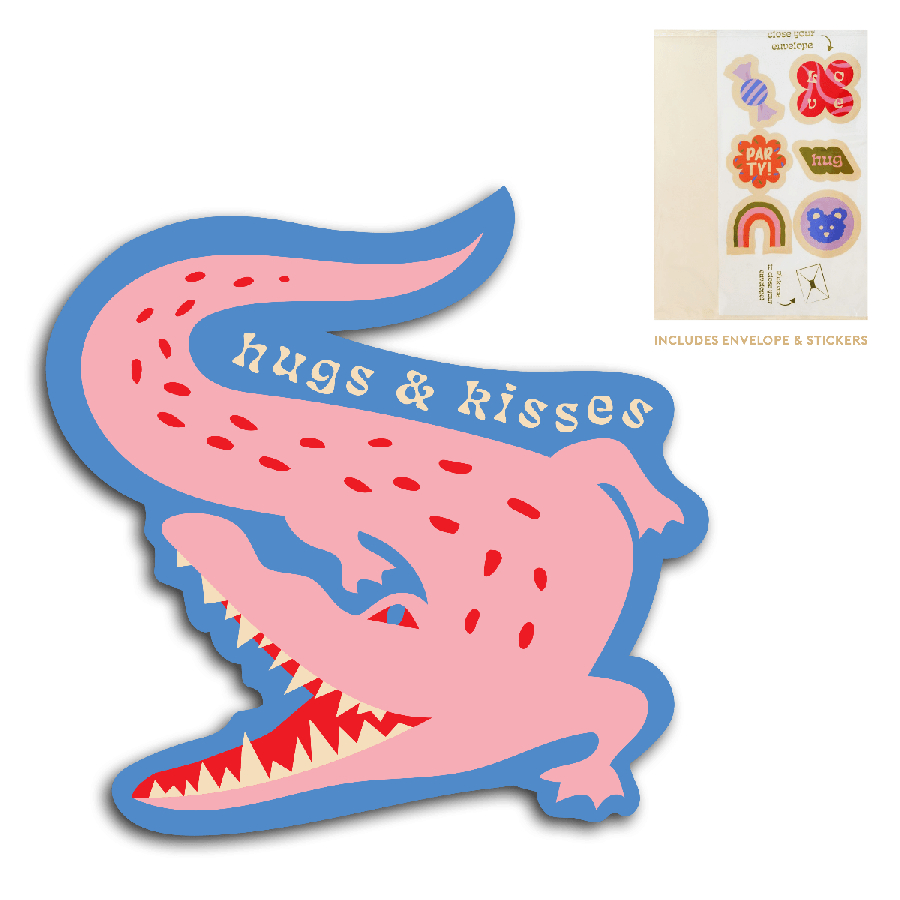 The Gift Label Cut-Out Cards - Hugs and kisses