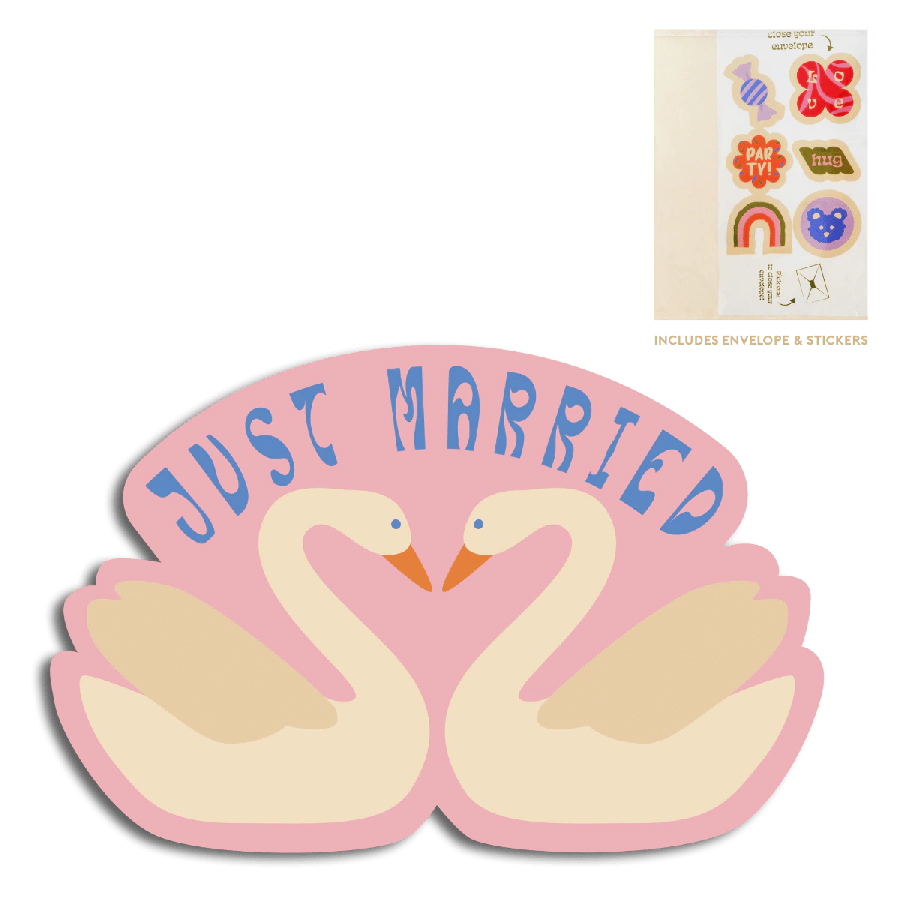 The Gift Label Cut-Out Cards - Just Married